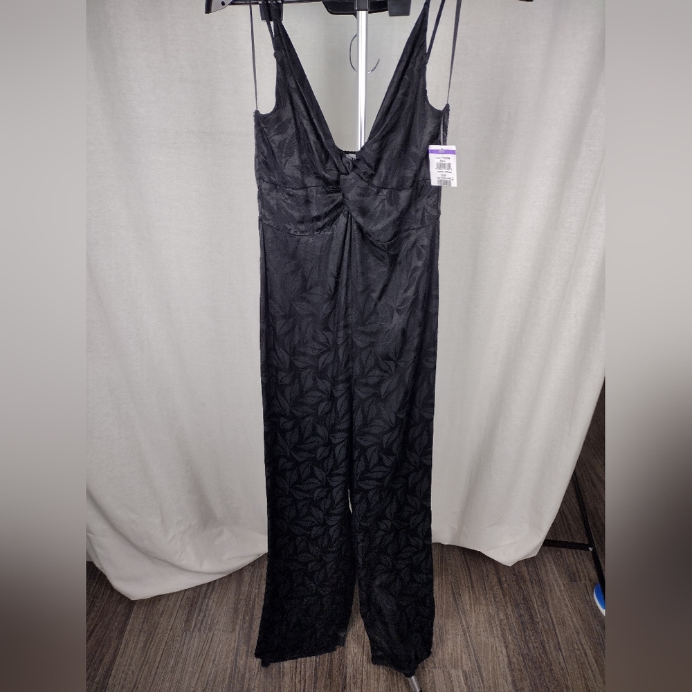 NSR Molli Jacquard Black Sleveless Jumpsuit Size Medium NWT - Picture 15 of 17